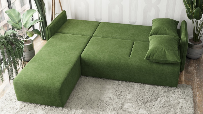 Ъглов диван Венто универсален ъгъл зелен - изглед 4 - МебелМаг Ъглов диван Венто универсален ъгъл зелен - изглед 4